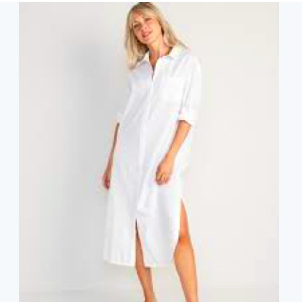 ON Cotton Midi Shirt Dress
